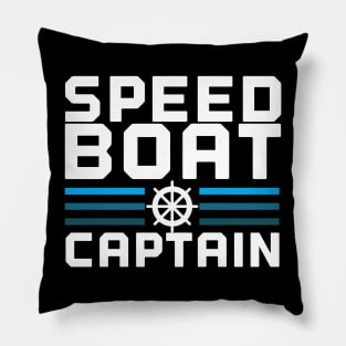 Speed Boat Captain Pillow