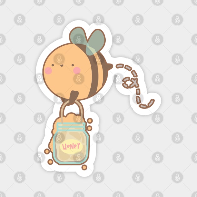 Cute honey bee Magnet by bunbunpai