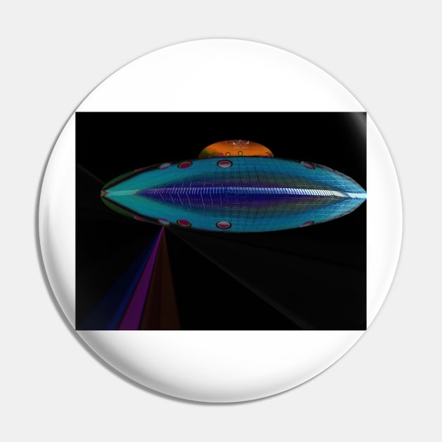 Alien Spaceship Finds No Intelligent Life in the White House Pin by barrowda