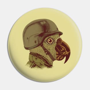 Parrot Soldier Pin