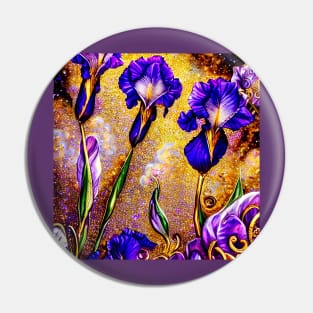 Purple Iris - Botanicals 08 Pin