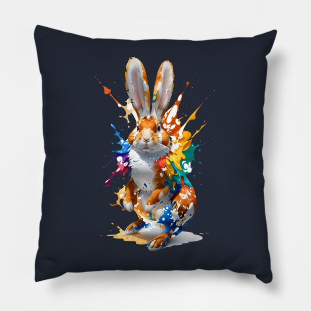 Aquarius Rabbit Pillow by Manzo Carey