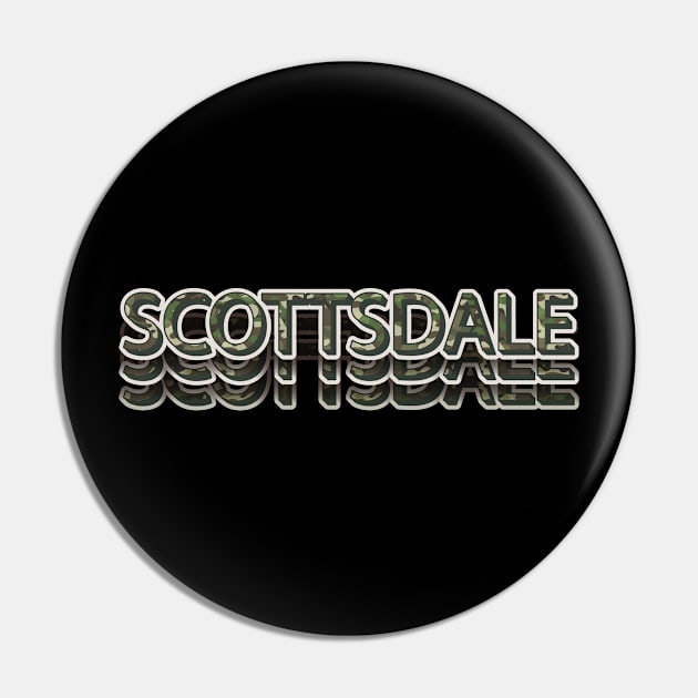 Scottsdale Arizona Military Design Art Style Pin by LaarniGallery