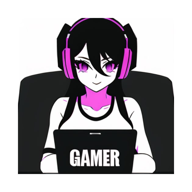 gamer girl by mindworldz