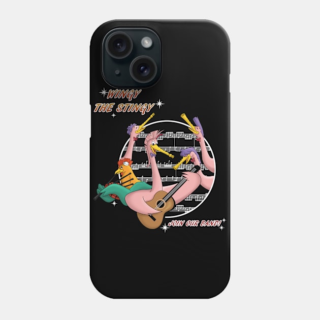 Wingy-the-Stingy, musicians Phone Case by ice_and_fire_88