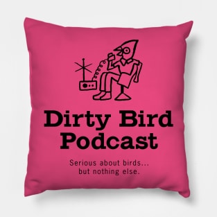 Pink Dirty Bird Pillow