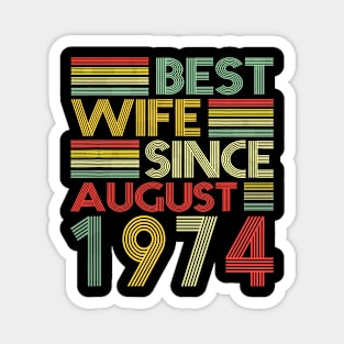 Wedding Anniversary Gifts Wife Since August 1974 Magnet