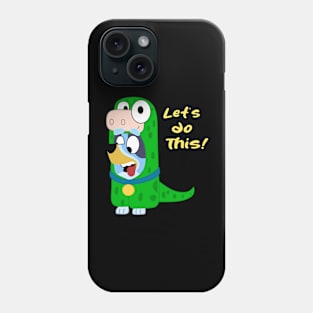 bluey dino Phone Case