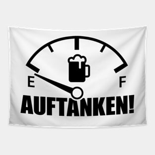 Fill up on beer speedometer (black) Tapestry