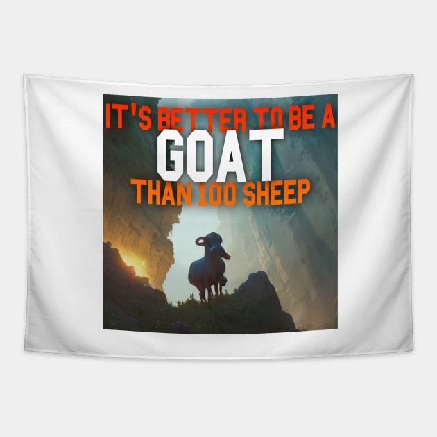 Goat Simulator It&#39;s Better to Be A Goat Than 100 Sheep Tapestry by Trendy-Now