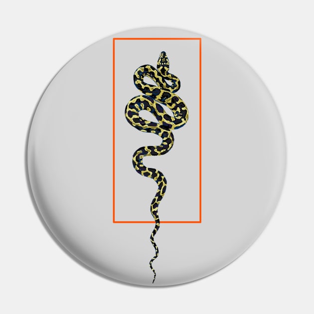 Snake Illustration Pin by DesignKitTeam