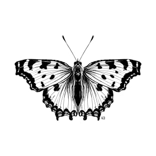 Not so real Butterfly II black-and-white T-Shirt