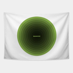 Greenery Concentric Circles - Massive! Tapestry