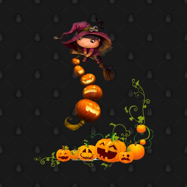 Graphic Style Halloween witch by Sveteroc