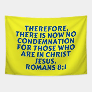 Bible Verse Romans 8:1 Tapestry