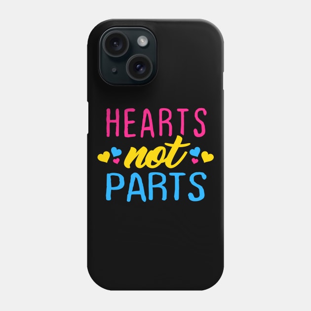 Hearts Not Parts Phone Case by NinthStreetShirts