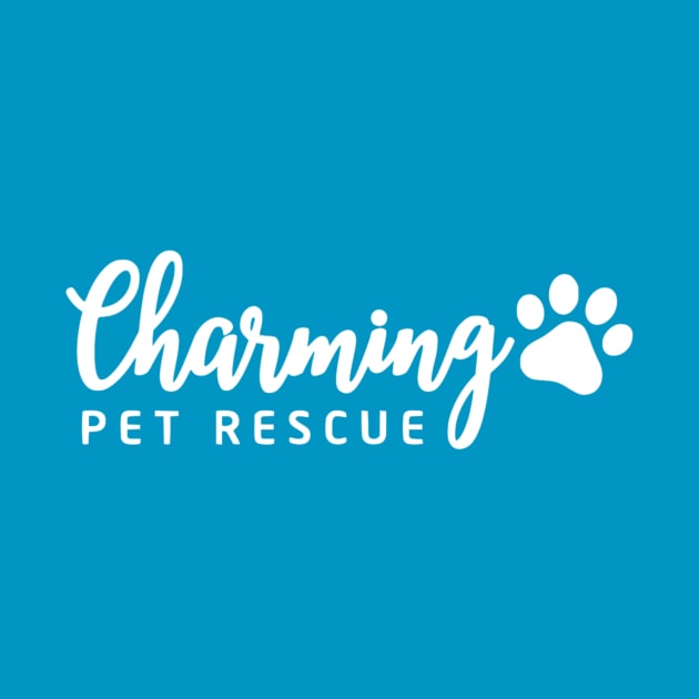 Charming Pet Rescue Logo White Pet Rescue TShirt TeePublic