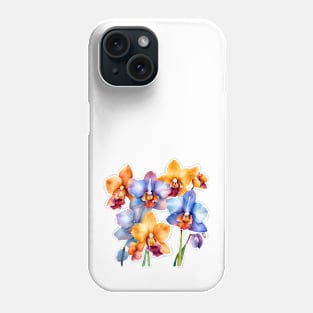 Watercolor Orchids Phone Case