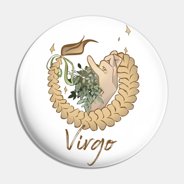 Virgo Pin by HiPolly