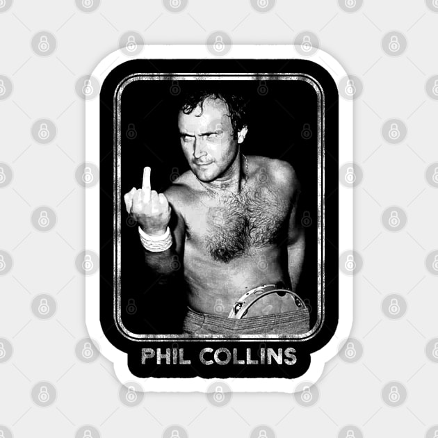 Phil Collins -- Aesthetic Fan Art Retro Style Magnet by Classic Cassette