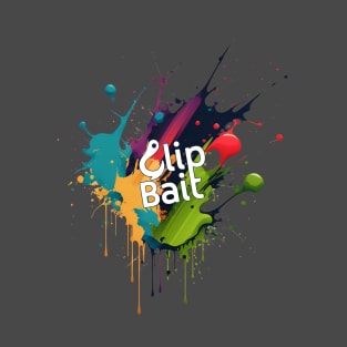 touskitv_ClipBait splatter T-Shirt