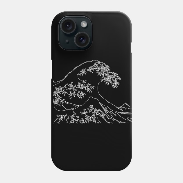 The Great Wave Hokusai Phone Case by Junnio