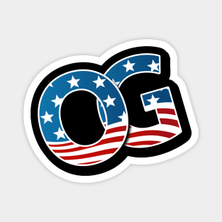 USA Flag Patriotic OG Magnet