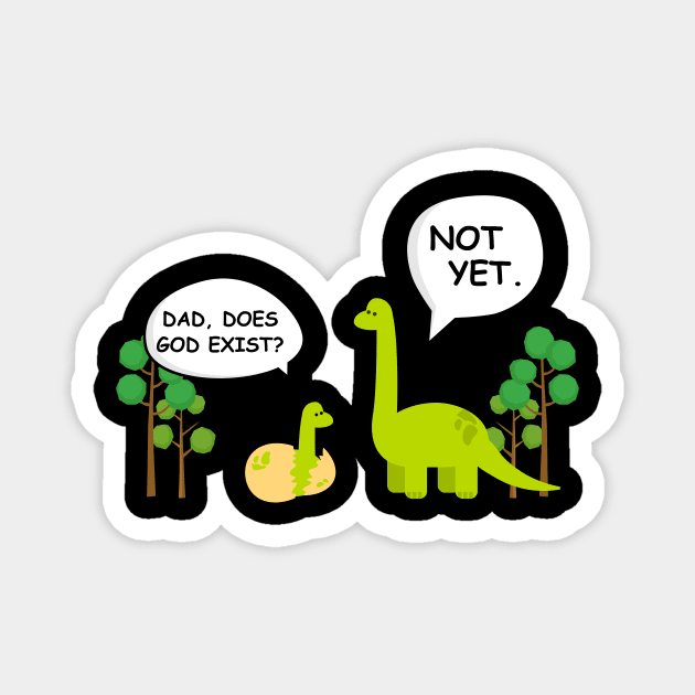 Dinosaur Atheist Magnet by anupasi