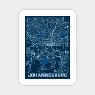 Johannesburg - South Africa Peace City Map Magnet