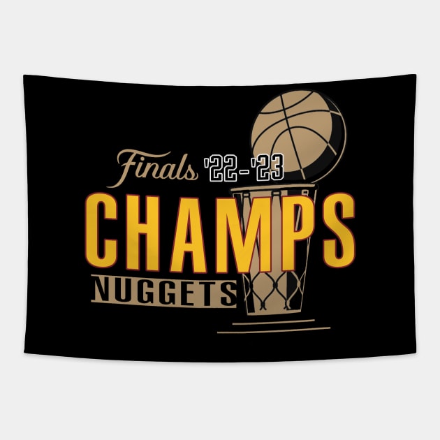 CHAMPS- NUGGETS 2023 Tapestry by Buff Geeks Art