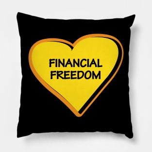 FINANCIAL FREEDOM vision board Pillow