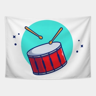 Drum Snare With Sticks Music Tapestry