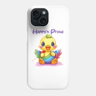 Happy Pride Kawaii Duck Phone Case