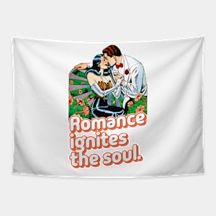 Romance Ignites The Soul Vintage Retro Tapestry