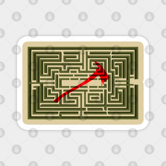 Overlook Maze Map Magnet by opippi