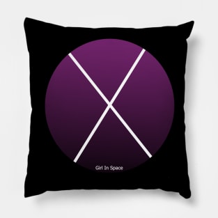 Girl In Space "X" Pillow