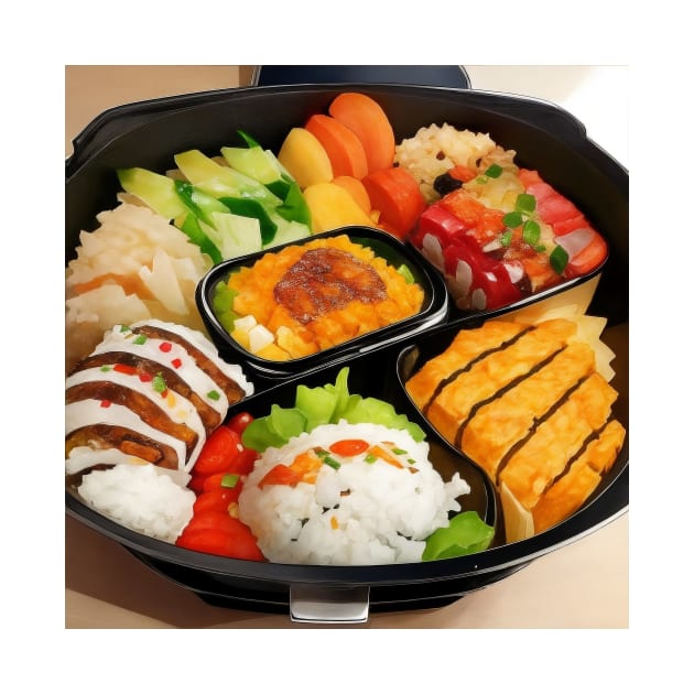 Bento Japanese Box Rice by Flowering Away