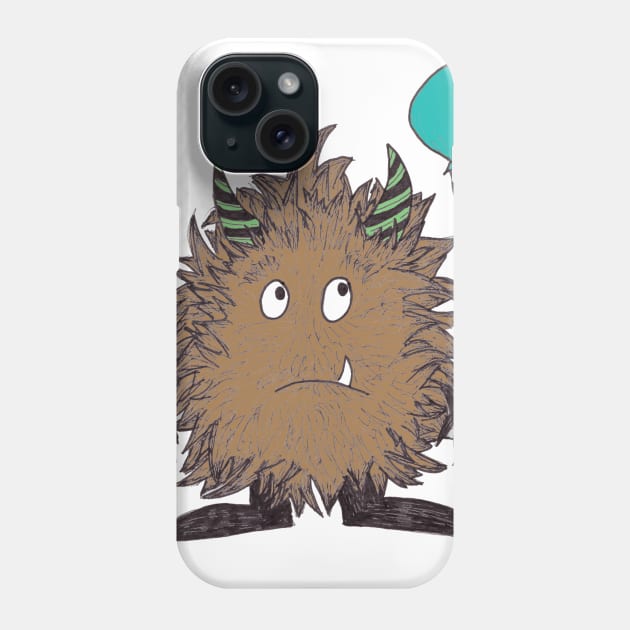 Hairy Monster Phone Case by LauraKatMax