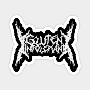 Metal Band Logo Gluten Intolerance Magnet