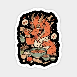 Dragon Dynasty Diner, Chinese Cartoon Style Magnet