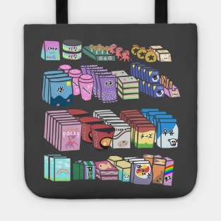 Asian Snacks Tote bag - Retro Japanese/Korean/Chinese Snacks - Convenience Store inspired Tote