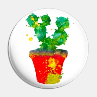 Cactus Watercolor Painting Pin