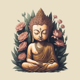 Floral Buddha 3 T-Shirt