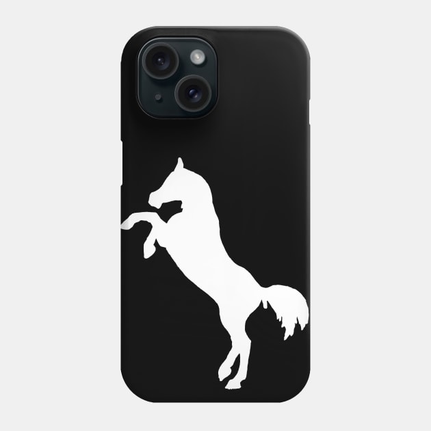 Horse rearing w Phone Case by Shyflyer