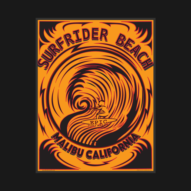 SURFRIDER BEACH MALIBU CALIFORNIA by Larry Butterworth