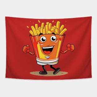 kawaii french fries T-Shirt cute ,potatofood Tapestry