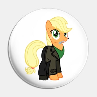 Applejack as the 9th Doctor Pin