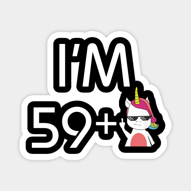 I Am 60 Years Old Funny Unicorn 60th Birthday Gift Magnet by EduardjoxgJoxgkozlov