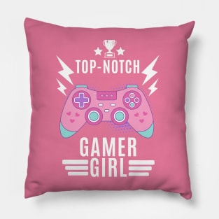 Top Notch Gamer Girl Pillow