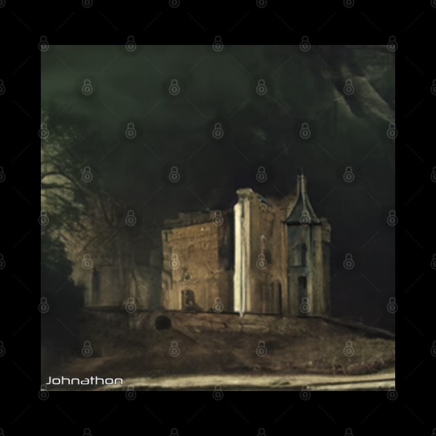 HAUNTED CASTLE  ORIGINAL AI DIGITALLY GENERATED ARTWORK by JOHNATHON